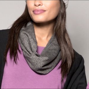 Jersey Infinity Scarf in Graphite